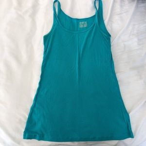 Mossimo XL aqua blue ribbed tank top